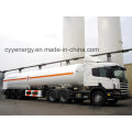 China 2015 LNG Liquid Oxigênio Nitrogênio Argon Tank Car Semi Trailer